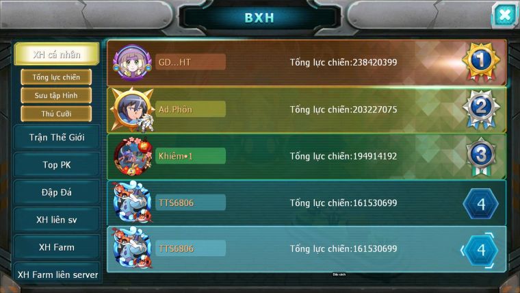 Mã : #TTS6806 - S561 - BXH: 4ALL - V15- Ho-oh & Diancie CHD Palkia Yvetal CH Wb Dnm Nhiều Pet BC + Hoopa Bá Chủ