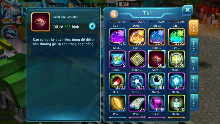 Mã : #TTS6806 - S561 - BXH: 4ALL - V15- Ho-oh & Diancie CHD Palkia Yvetal CH Wb Dnm Nhiều Pet BC + Hoopa Bá Chủ
