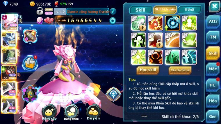Mã : #TTS6817 - S1733 - V12 - Diancie CHD Rắn Băng Sakataka Bc Cặp Lati Bc Nhiều Pet Ht
