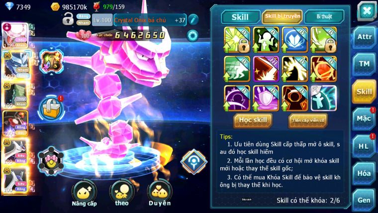 Mã : #TTS6817 - S1733 - V12 - Diancie CHD Rắn Băng Sakataka Bc Cặp Lati Bc Nhiều Pet Ht