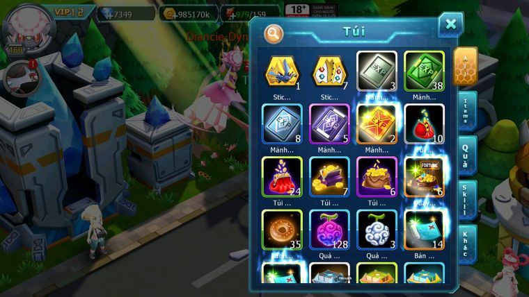 Mã : #TTS6817 - S1733 - V12 - Diancie CHD Rắn Băng Sakataka Bc Cặp Lati Bc Nhiều Pet Ht