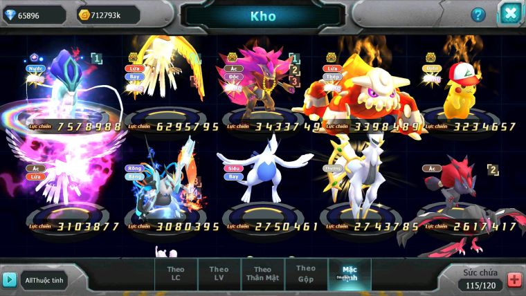 Mã : #TTS6816 - S777 - V1 - SIÊU TÍCH TÀI NGUYÊN - 65K8 KC - 5K Sách - Suicun Đủ mảnh Dnm CH Và 1 Số Pet Ht