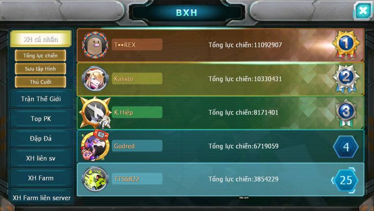 Mã : #TTS6822 - S1917 - V9 - BXH : 21 - Zflare Rắn Băng Bc Mes groudon Drak Ho-oh