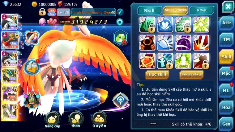 Mã : #TTS6842 - S1165 - BXH : 9 - 3K5  Sách - WB - HO-OH Ray Drak ho-oh Yvetal Bc Btaa Bc Nhiều Pet Ht