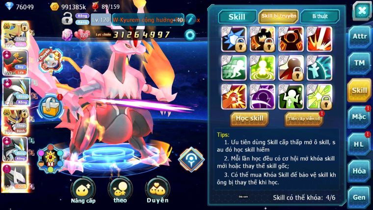 Mã : #TTS6840 - S944 - BXH: 7 - V16 - 1K Sách  - Vua Kiếm Khiên Ho-oh WB CHD Sáng Thế Dnm Nhiều Pet Huyền thoại