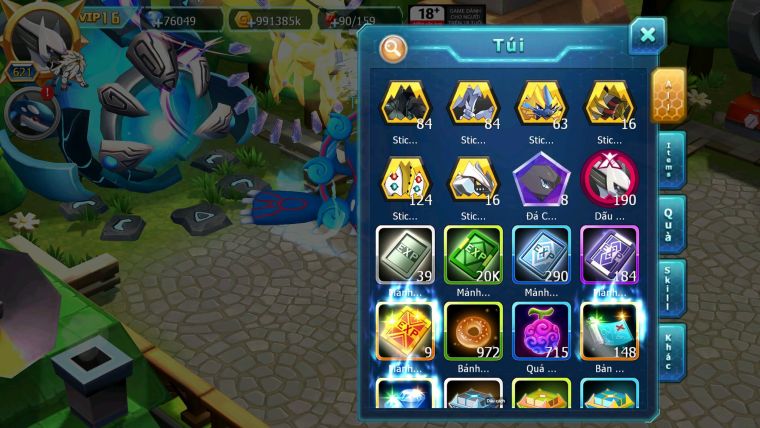 Mã : #TTS6840 - S944 - BXH: 7 - V16 - 1K Sách  - Vua Kiếm Khiên Ho-oh WB CHD Sáng Thế Dnm Nhiều Pet Huyền thoại