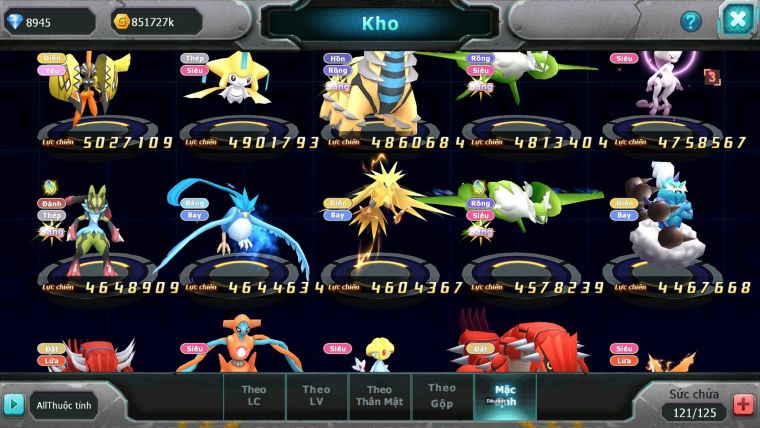 Mã : #TTS6839 - S9 - BXH : 25ALL - V11 - White CHD Palkia & Black CH Ho-oh Dnm Rayquaza Bc Nhiều Pet HT