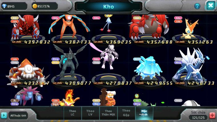 Mã : #TTS6839 - S9 - BXH : 25ALL - V11 - White CHD Palkia & Black CH Ho-oh Dnm Rayquaza Bc Nhiều Pet HT