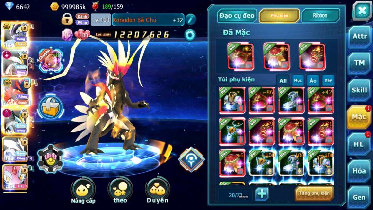 Mã : #TTS6836 - S1731 - BXH : 5 - 1K7 Sách - V15 - 146M CH  Miradon & Koraidon Bc White CHD Black Dnm Unvoa Nhiều Pet HT