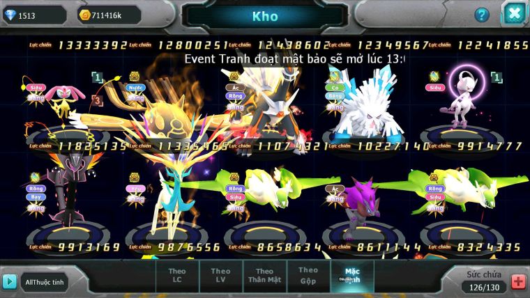 Mã : #TTS6855 - S1061 - BXH : 3 - V14 - 2K8 Sách - Black White Ho-oh CHD Vua Kiếm Bc Yvetal thần gió bc