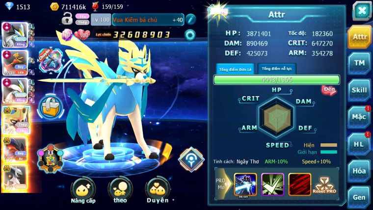 Mã : #TTS6855 - S1061 - BXH : 3 - V14 - 2K8 Sách - Black White Ho-oh CHD Vua Kiếm Bc Yvetal thần gió bc