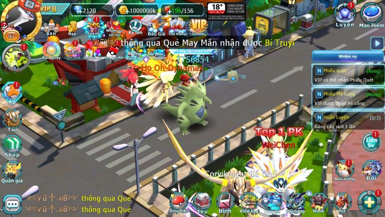 Mã : #TTS6854 - S1660 - V8 - Ho-oh Dnm Qvld Bc Thần Gios Bc Unvoa Yvetal nhiều pet ht