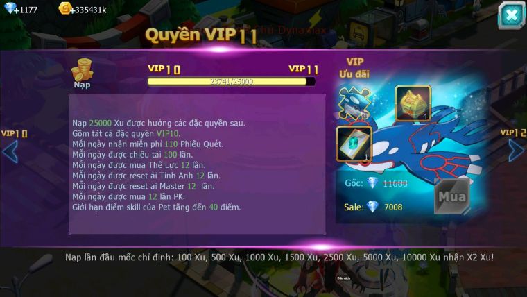 Mã : #TTS6853 - S1783 - V10 - Tapu Bulu Dnm Xerm Bc Celebi Raikou Zflare nhiều pet ht