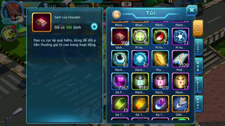 Mã : #TTS6853 - S1783 - V10 - Tapu Bulu Dnm Xerm Bc Celebi Raikou Zflare nhiều pet ht