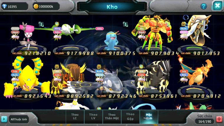 Mã : #TTS6852 - S207 - BXH : 3 - V14 - Diancie & Ho-oh CHD Palkia & Yvetal CH Ray Rắn Băng Nhiều Pet Bc
