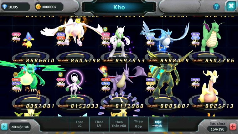Mã : #TTS6852 - S207 - BXH : 3 - V14 - Diancie & Ho-oh CHD Palkia & Yvetal CH Ray Rắn Băng Nhiều Pet Bc