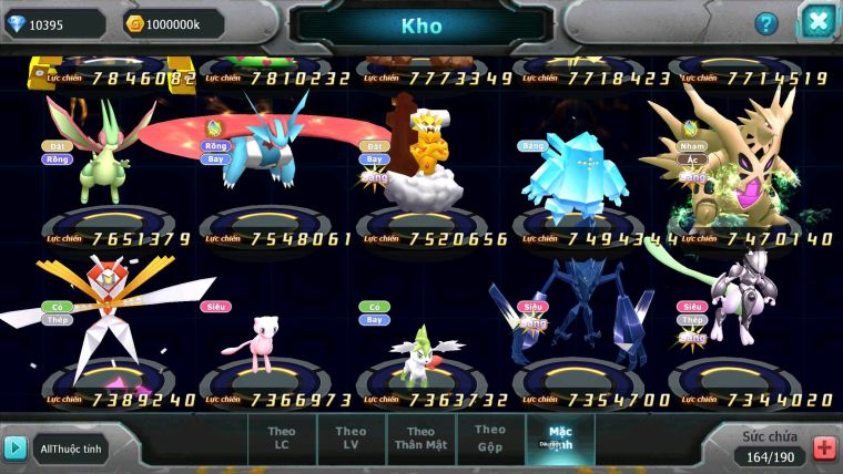 Mã : #TTS6852 - S207 - BXH : 3 - V14 - Diancie & Ho-oh CHD Palkia & Yvetal CH Ray Rắn Băng Nhiều Pet Bc
