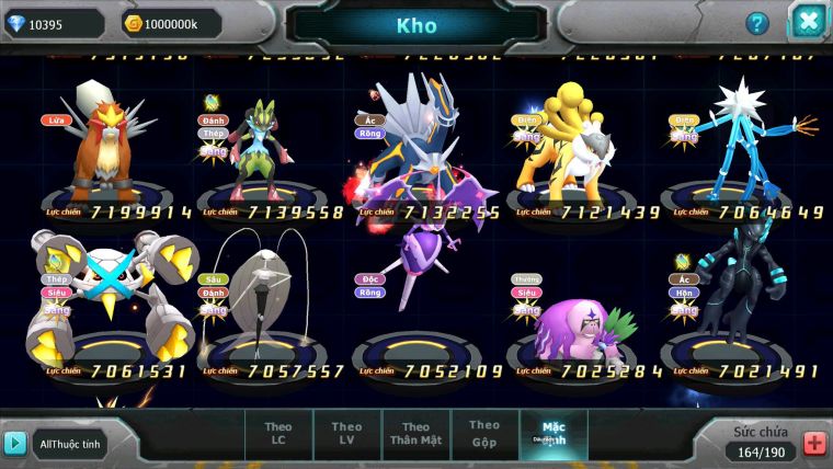 Mã : #TTS6852 - S207 - BXH : 3 - V14 - Diancie & Ho-oh CHD Palkia & Yvetal CH Ray Rắn Băng Nhiều Pet Bc