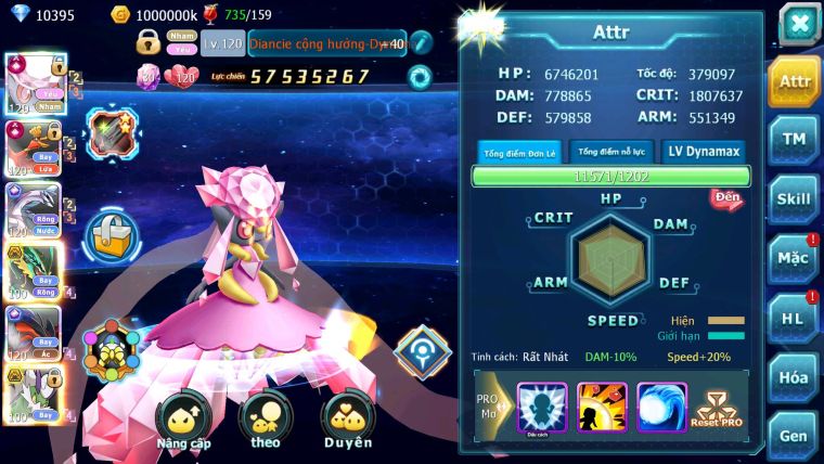 Mã : #TTS6852 - S207 - BXH : 3 - V14 - Diancie & Ho-oh CHD Palkia & Yvetal CH Ray Rắn Băng Nhiều Pet Bc