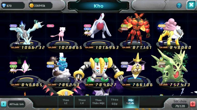 Mã : #TTS6863 - S1916 - BXH : 2 ALL -  V14 - Miraidon Bá Chủ Ho-oh Thần Gio ST Rắn Băng Nhiều Pet Ht