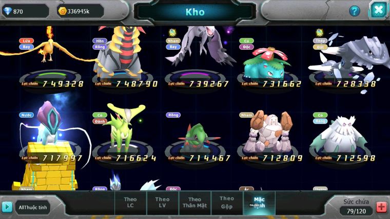Mã : #TTS6863 - S1916 - BXH : 2 ALL -  V14 - Miraidon Bá Chủ Ho-oh Thần Gio ST Rắn Băng Nhiều Pet Ht