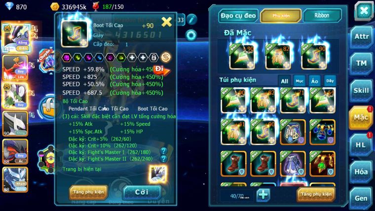 Mã : #TTS6863 - S1916 - BXH : 2 ALL -  V14 - Miraidon Bá Chủ Ho-oh Thần Gio ST Rắn Băng Nhiều Pet Ht