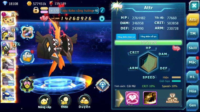 Mã : #TTS6861 - S916 - BXH : 27 - V12 - 2K Sách - Pikachu Dnm Raikou & Koko CH Mew giáp Bá Chủ Cặp Lati Cặp Cá Bc