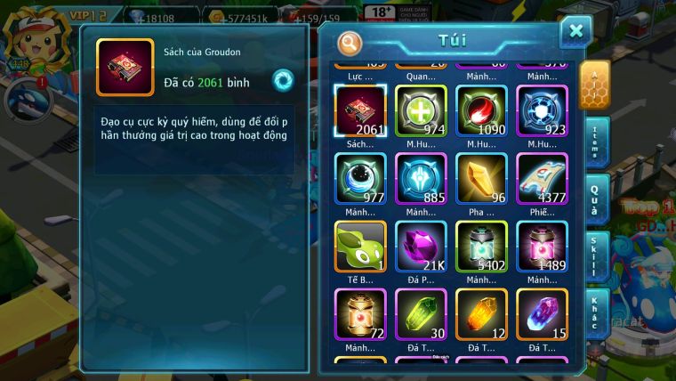 Mã : #TTS6861 - S916 - BXH : 27 - V12 - 2K Sách - Pikachu Dnm Raikou & Koko CH Mew giáp Bá Chủ Cặp Lati Cặp Cá Bc