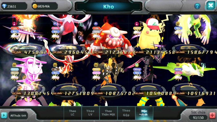 Mã : #TTS6878 - S860 - V14 - BXH : 12 - 1K3 Sách - Ho-oh CHD Lugia + Hentran CH Pikachu Dnm Nhiều Pet HT