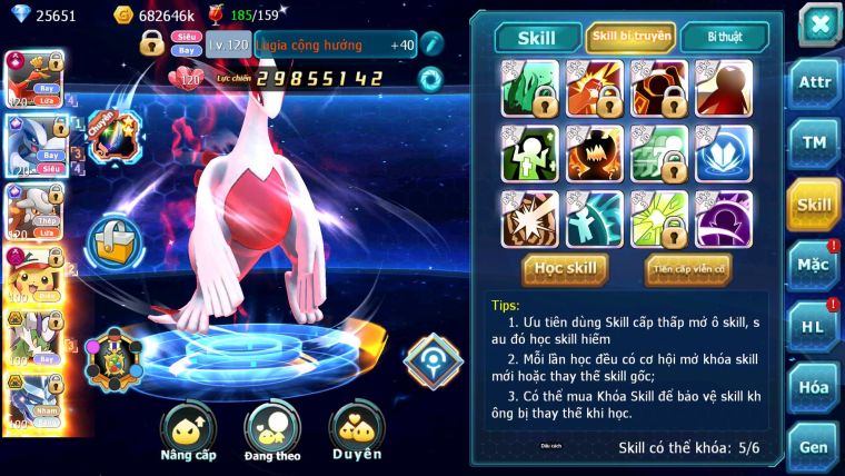 Mã : #TTS6878 - S860 - V14 - BXH : 12 - 1K3 Sách - Ho-oh CHD Lugia + Hentran CH Pikachu Dnm Nhiều Pet HT