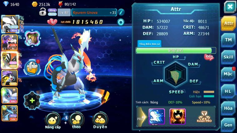 Mã : #TTS6877 - S1902 -BXH: 13 - V12 - Unvoa Drak ho-oh - Tapu koko Bc Nhiều Pet Huyền thoại
