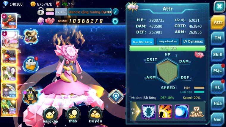 Mã : #TTS6883 - S1428 - BXH : 35 - 2K8 Sách V12 140K KC - Ho-oh & Diancie CHD Yvetal Thần gió cặp cá bc rắn băng bc nhiều pet ht