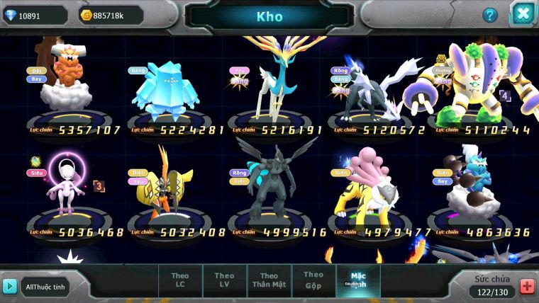 Mã : #TTS6881 - S1155 - V13 - 400 Sách - BXH : 14 - Ho-oh CHD Pal + Yvetal CH Bw Bc Nhiều Pet HT