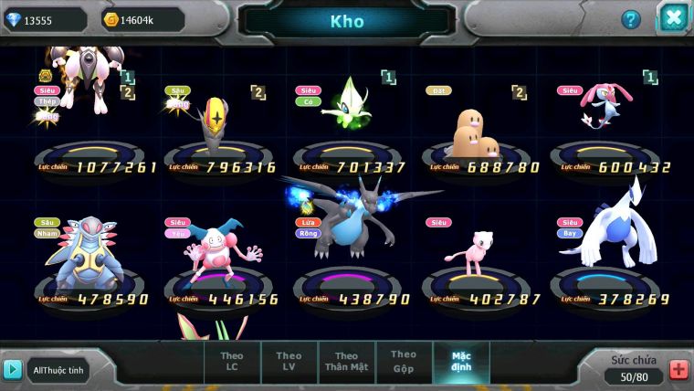 Mã : #TTS6893 - S1912 - V1 - 13K KC - Mew giáp bá chủ celebi  mes lugia armdlo