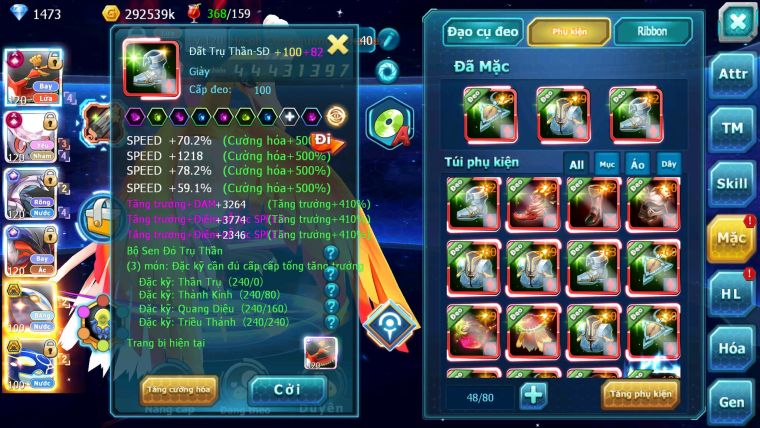 Mã : #TTS6891 - S905 - V13 - BXH: 4-5 - Ho-oh & Diancie CHD Palkia & Yvetal CH Cặp Cá Bá chủ Nhiều Pet HT Bá Chủ