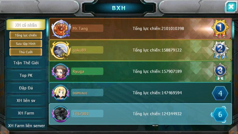 Mã : #TTS7003 - S958 - BXH : 4 - 9099S - 44K KC - V13 - Ho-oh CHD Palkia & Yvetal CH Vua Khiên BC Cặp Lati Bc