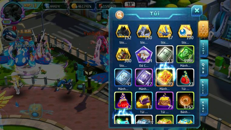 Mã : #TTS7003 - S958 - BXH : 4 - 9099S - 44K KC - V13 - Ho-oh CHD Palkia & Yvetal CH Vua Khiên BC Cặp Lati Bc