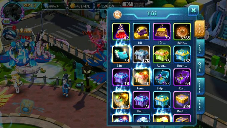 Mã : #TTS7003 - S958 - BXH : 4 - 9099S - 44K KC - V13 - Ho-oh CHD Palkia & Yvetal CH Vua Khiên BC Cặp Lati Bc