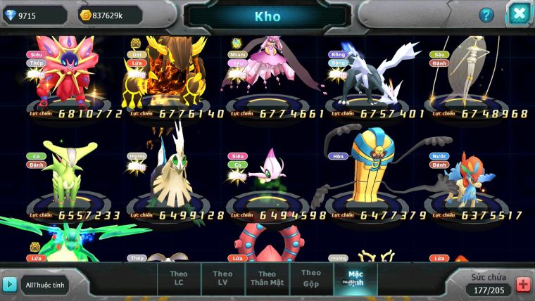 Mã : #TTS7002 - S944 - BXH: 5 - V16 - 1141S - Kiếm Khiên Bc Ho-oh WB CHD Sáng Thế Dnm Nhiều Pet Bc Pet Meta