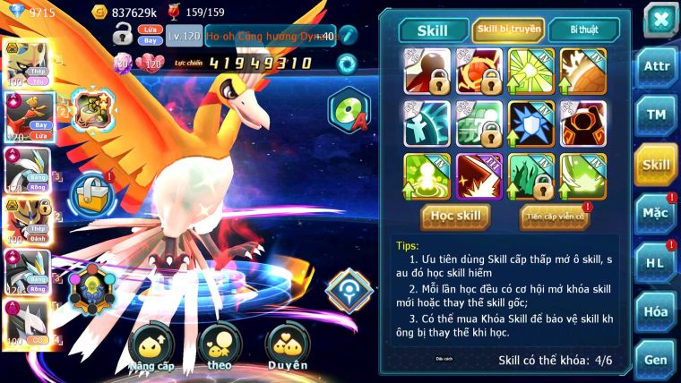 Mã : #TTS7002 - S944 - BXH: 5 - V16 - 1141S - Kiếm Khiên Bc Ho-oh WB CHD Sáng Thế Dnm Nhiều Pet Bc Pet Meta