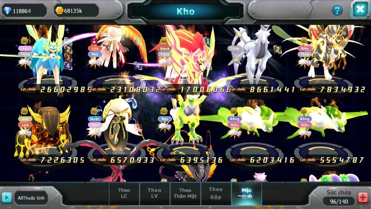Mã : #TTS7009 - S1542 - BXH : 7 - 118K KC - 4K9 Sách - V15 - Vua Kiếm& Khiên Bc Ho-oh CHD Arc Thép Mew giáp Bc Nhiều Pet Ht Đc + 9 Thép