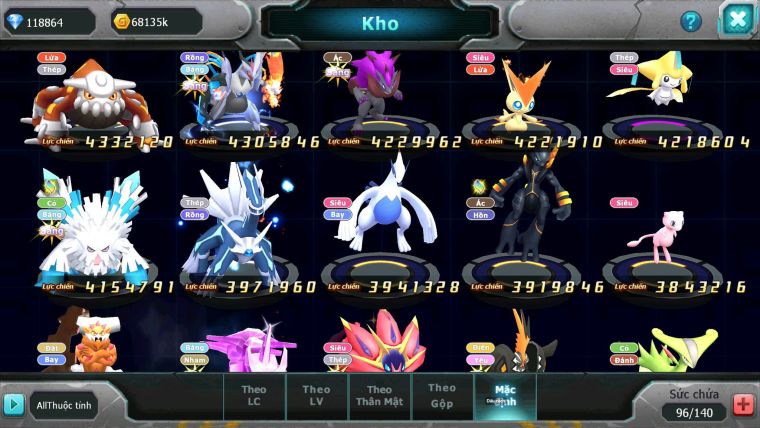 Mã : #TTS7009 - S1542 - BXH : 7 - 118K KC - 4K9 Sách - V15 - Vua Kiếm& Khiên Bc Ho-oh CHD Arc Thép Mew giáp Bc Nhiều Pet Ht Đc + 9 Thép