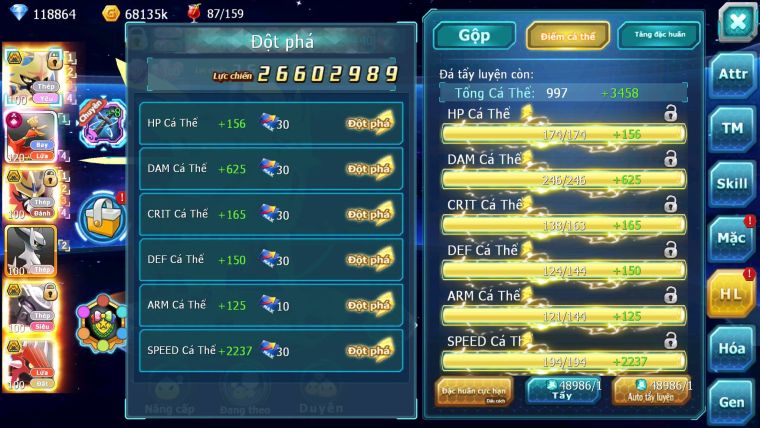 Mã : #TTS7009 - S1542 - BXH : 7 - 118K KC - 4K9 Sách - V15 - Vua Kiếm& Khiên Bc Ho-oh CHD Arc Thép Mew giáp Bc Nhiều Pet Ht Đc + 9 Thép