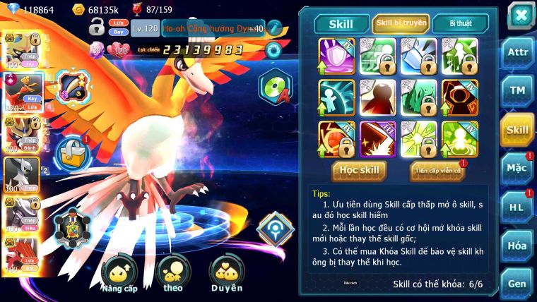 Mã : #TTS7009 - S1542 - BXH : 7 - 118K KC - 4K9 Sách - V15 - Vua Kiếm& Khiên Bc Ho-oh CHD Arc Thép Mew giáp Bc Nhiều Pet Ht Đc + 9 Thép