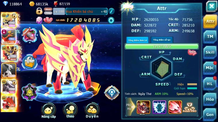 Mã : #TTS7009 - S1542 - BXH : 7 - 118K KC - 4K9 Sách - V15 - Vua Kiếm& Khiên Bc Ho-oh CHD Arc Thép Mew giáp Bc Nhiều Pet Ht Đc + 9 Thép