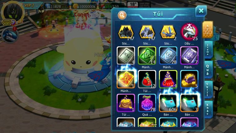 Mã : #TTS7012 - S957 - BXH : 15 - 11K8 KC - Pal Cộng Hưởng Full SS Ho-oh White Dnm Nhiều Pet Bá Chủ