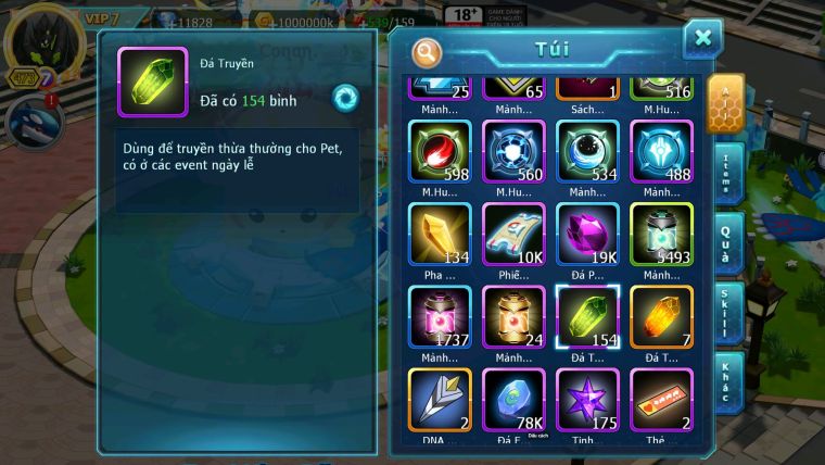 Mã : #TTS7012 - S957 - BXH : 15 - 11K8 KC - Pal Cộng Hưởng Full SS Ho-oh White Dnm Nhiều Pet Bá Chủ