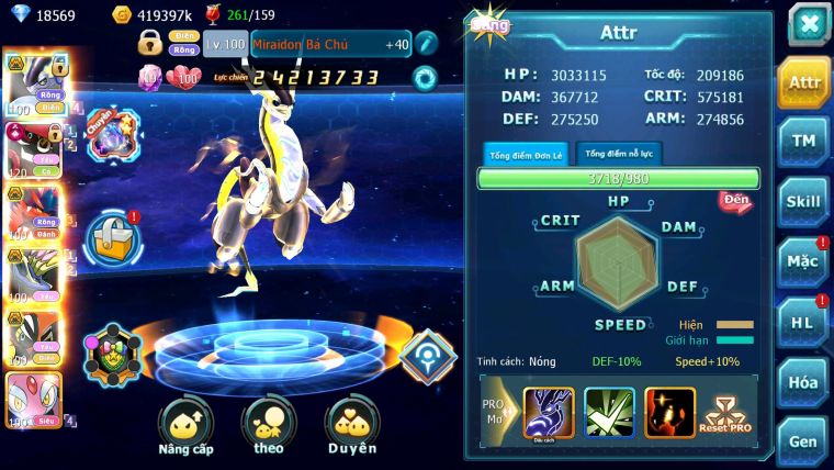 Mã : #TTS7016 - S1758 - BXH: 13 - 1186S - 18K5 KC - Miraidon & Koraidon Bá Chủ - Tapu Bulu Cộng Hưởng Dynamax Build Mạnh