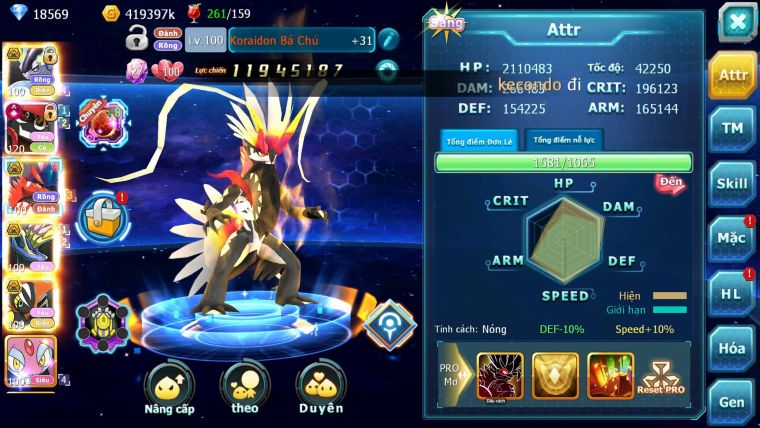 Mã : #TTS7016 - S1758 - BXH: 13 - 1186S - 18K5 KC - Miraidon & Koraidon Bá Chủ - Tapu Bulu Cộng Hưởng Dynamax Build Mạnh