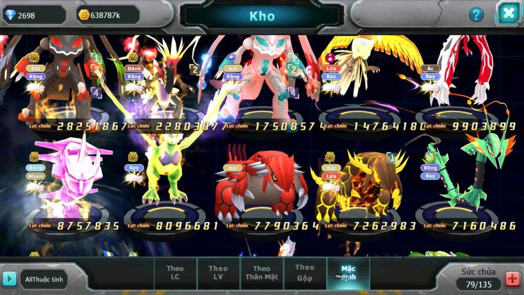 Mã : #TTS7025 - S1448 - BXH : 13 - V15 - 2527S ZFlare Bá Chủ Koraidon Bc Z100 CH Ho-oh Dnm Rắn Băng Bc Thần Gio Bc